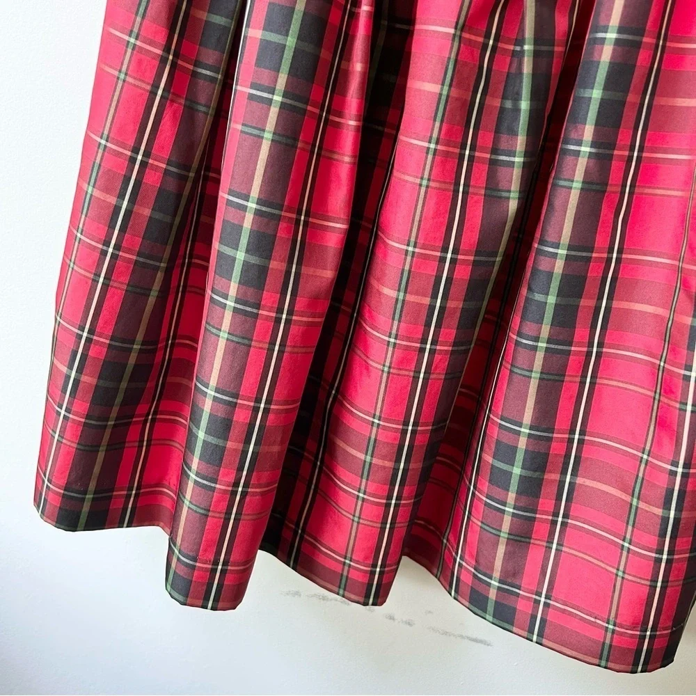 Chaps girls plaid taffeta Christmas winter dress